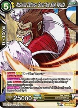 Single Dragon Ball Absolute Defense Great Ape King Vegeta Foil - English