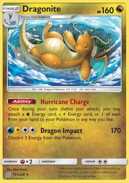 Single Pokémon Dragonite (UNM 151) Non Holo - English