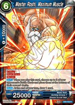 Single Dragon Ball Super Master Roshi, Maximum Muscle (DB2) - English