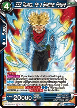 Single Dragon Ball Super SS2 Trunks, for a Brighter Future (BT10) - English