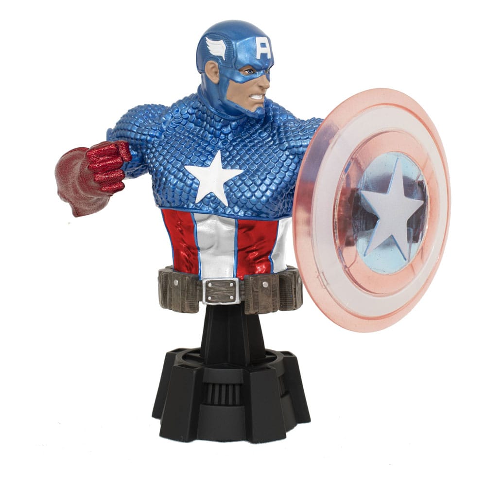 Marvel Comics Bust 1/7 Captain America (Holo Shield) SDCC 2023 Exclusive 15