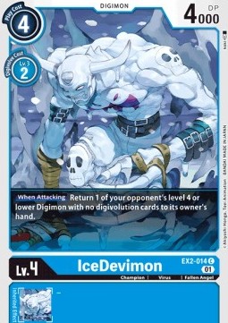 Single Digimon IceDevimon (EX2-014) - English
