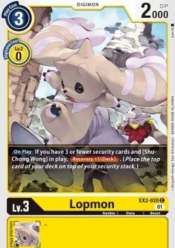 Single Digimon Lopmon (EX2-020) - English