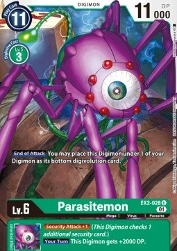Single Digimon Parasitemon (EX2-028) - English