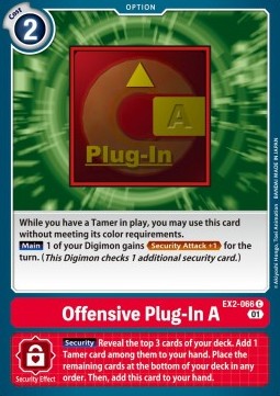 Single Digimon Offensive Plug-In A (EX2-066) - English
