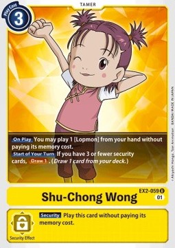 Single Digimon Shu-Chong Wong (EX2-059) - English