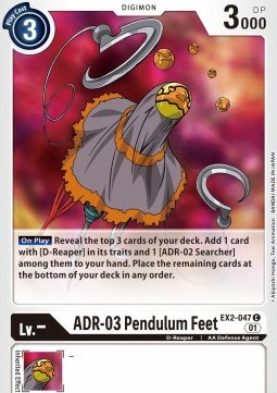 Single Digimon ADR-03 Pendulum Feet (EX2-047) - English