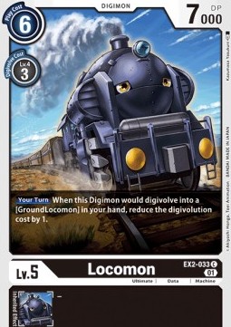 Single Digimon Locomon (EX2-033) - English