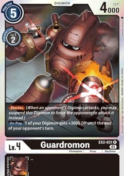 Single Digimon Guardromon (EX2-031) (V.1) Foil - English