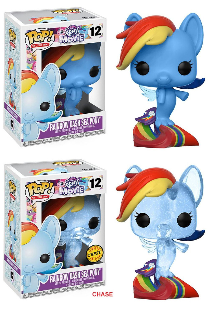 POP! Vinyl: My Little Pony - Rainbow Dash Sea Pony + Chase Figure 10 cm