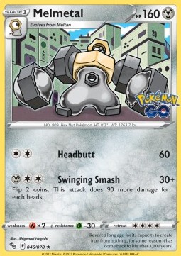 Single Pokémon Melmetal (PGO 046) Holo - English