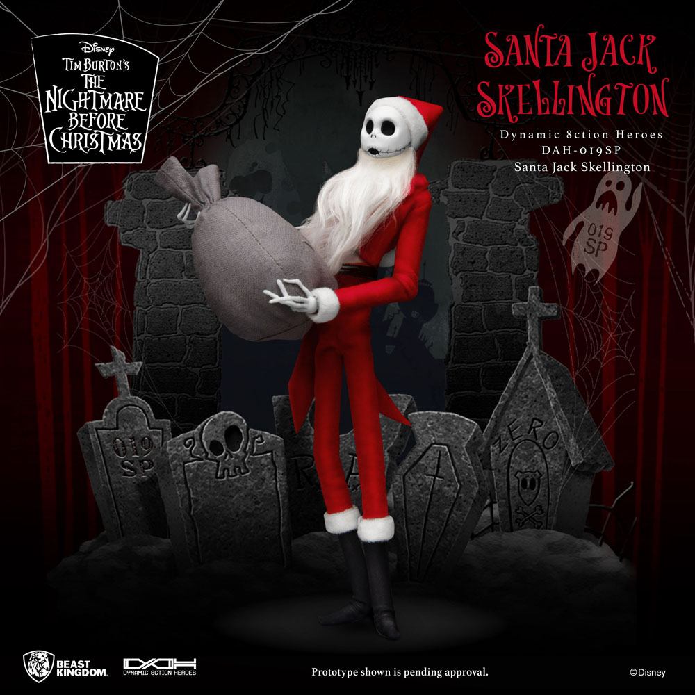 Nightmare before Christmas Dynamic 8ction Heroes AF Santa Jack Skellington