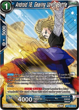 Single Dragon Ball Super Android 18, Gearing Up for Battle (BT20) - En