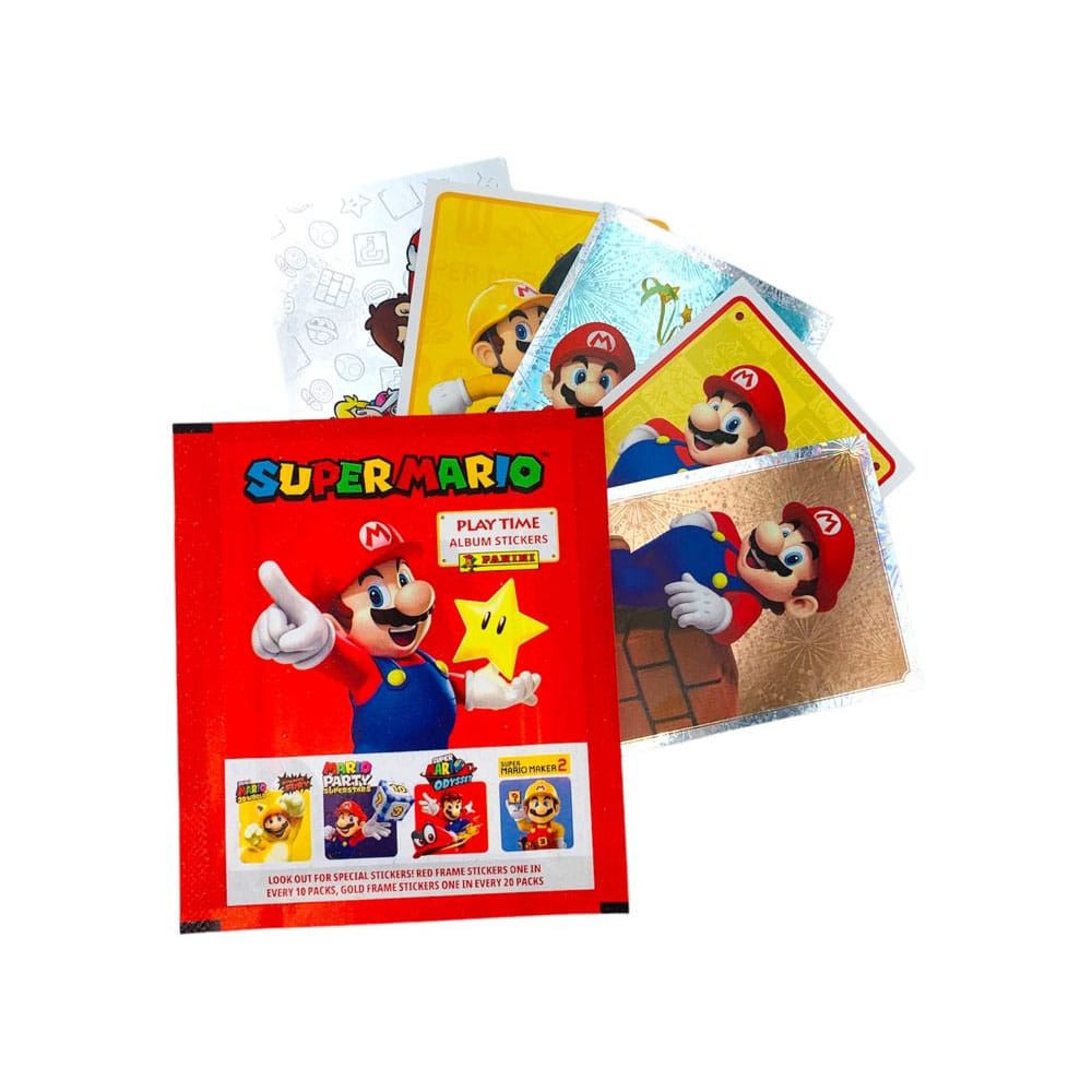 Super Mario Play Time Sticker Collection packet