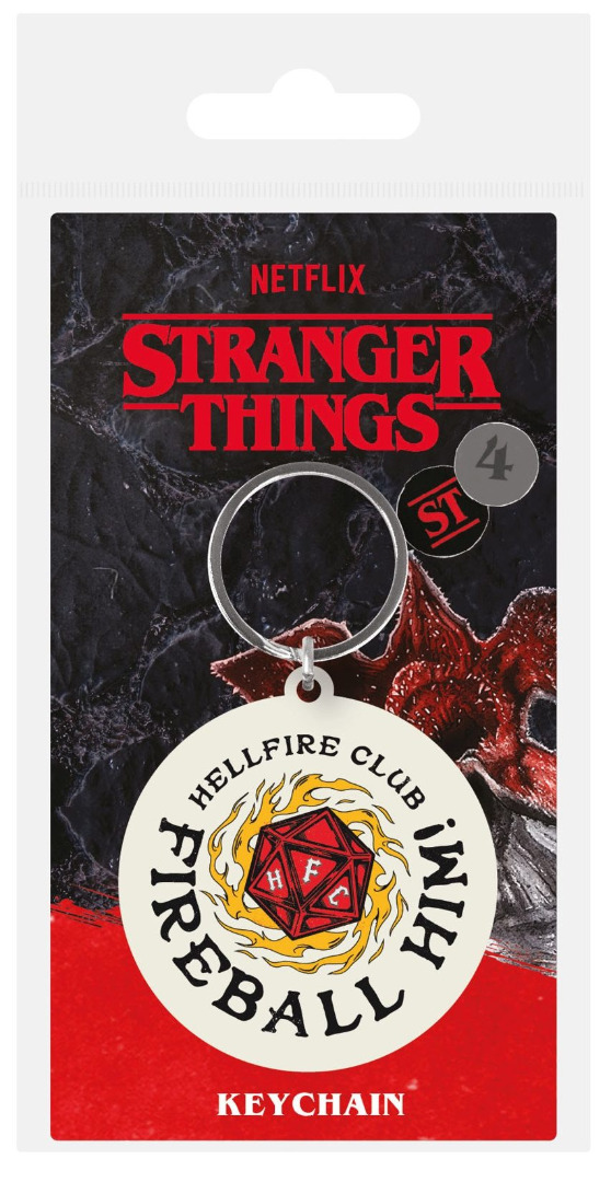 Stranger Things 4 Rubber Keychain Fireball Him 6 cm