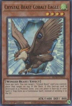 Single Yu-Gi-Oh! Crystal Beast Cobalt Eagle (BLCR-EN052) - English