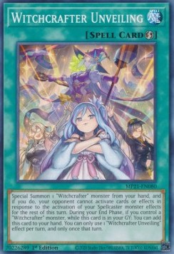Single Yu-Gi-Oh! Witchcrafter Unveiling (MP21-EN080) - English