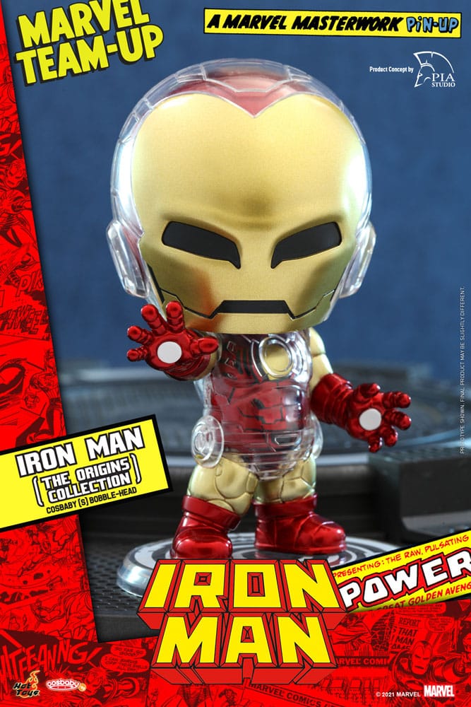 Marvel Comics Cosbaby (S) Mini Figure Iron Man (The Origins Collection) 10 
