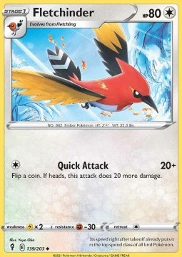 Single Pokémon Fletchinder (EVS 139) - English