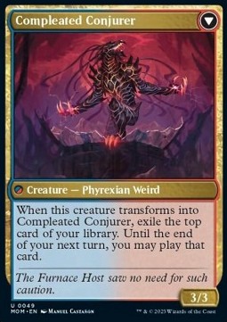 Single Magic the Gathering Captive Weird // Compleated Conjurer (MOM-049)