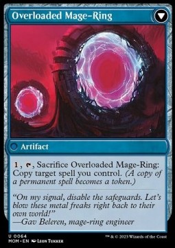 Single Magic the Gathering Invasion of Vryn/Overloaded Mage Ring (MOM-064)