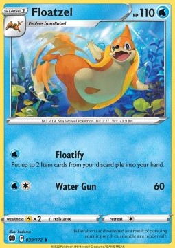 Single Pokémon Floatzel (BRS 039) - English