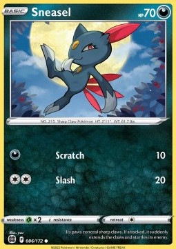 Single Pokémon Sneasel (BRS 086) - English