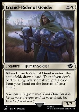 Single Magic The Gathering Errand-Rider of Gondor (0011 Lord of the Rings)