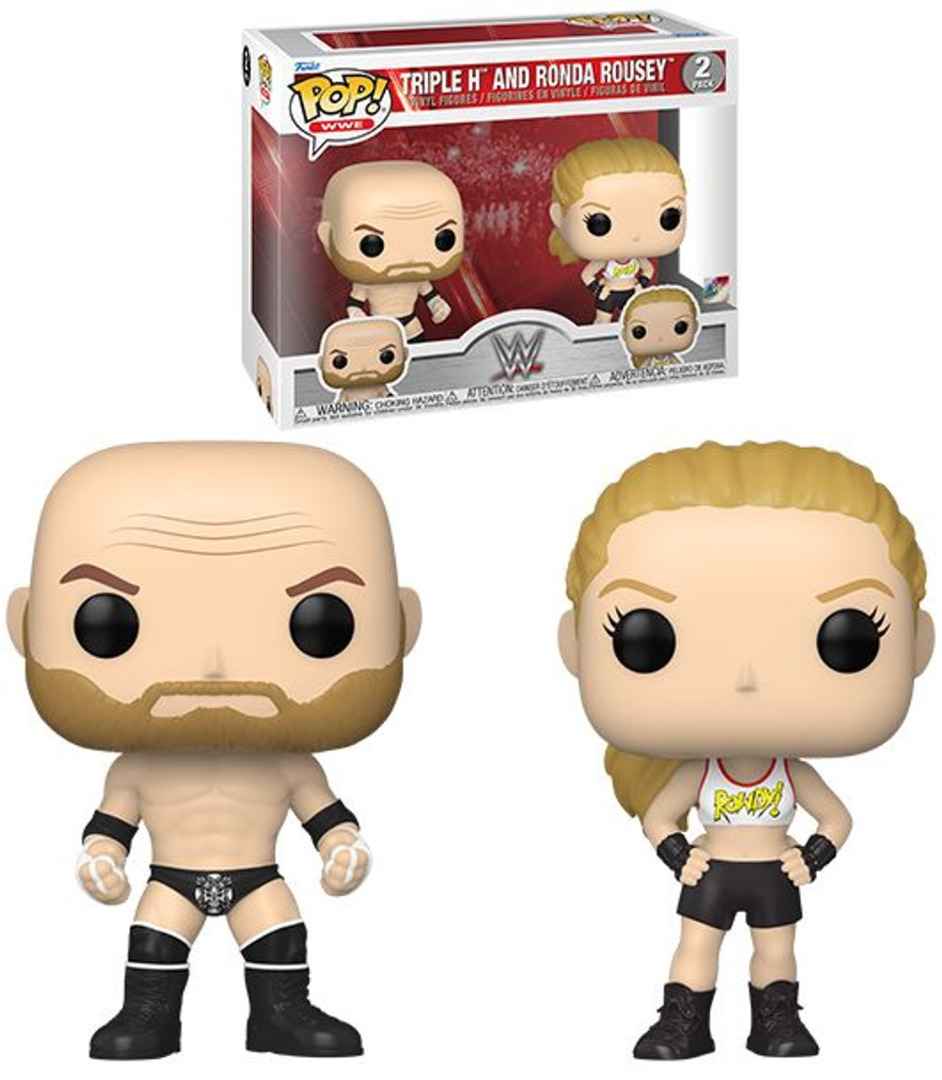 Funko Pop! Triple H and Ronda Rousey 2-Pack 9 cm