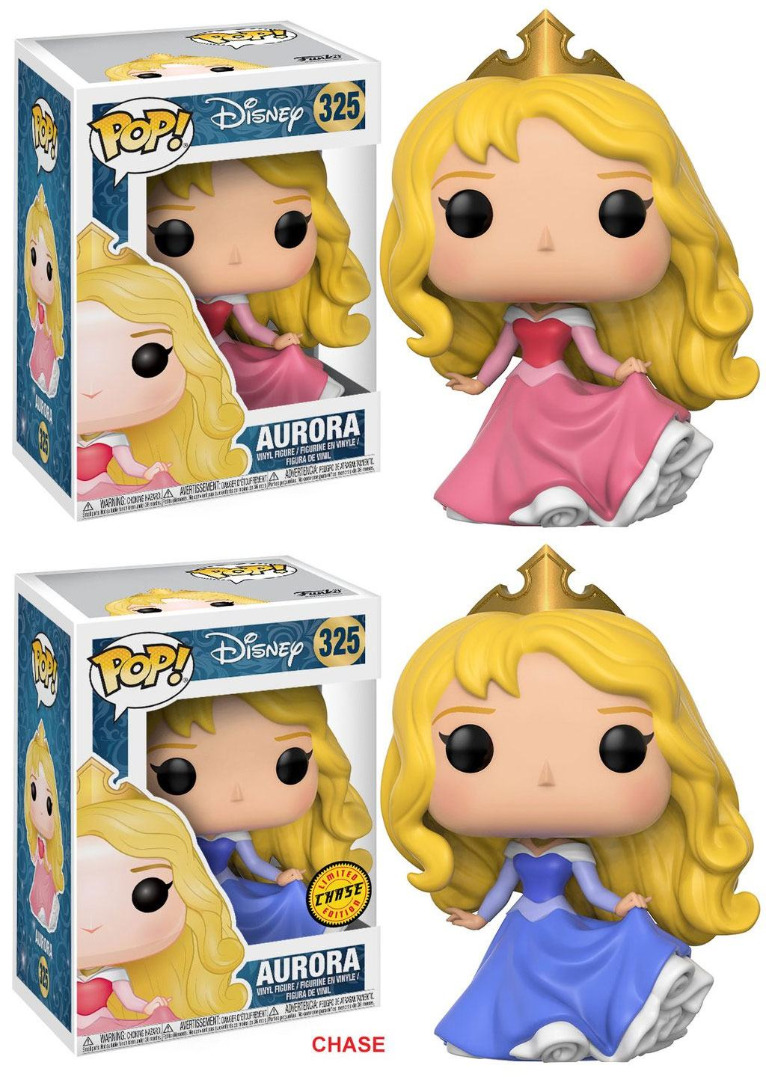 Pop! Disney: Disney Princess - Aurora + Chase Vinyl Figure 10 cm 