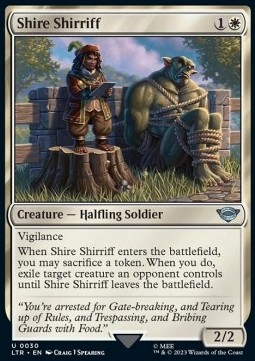 Single Magic The Gathering Shire Shirriff (LTR-030) - English