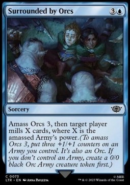 Single Magic The Gathering Surrounded By Orcs (LTR-073) - English
