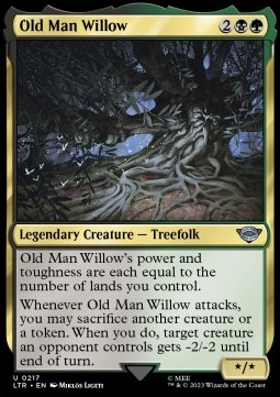 Single Magic The Gathering Old Man Willow (0217 Lord of the Rings)