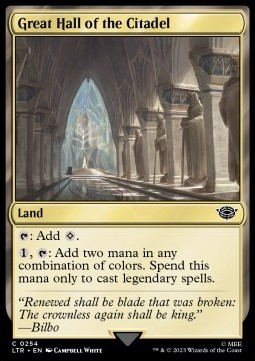 Single Magic The Gathering Great Hall of the Citad (0254 Lord of the Rings)