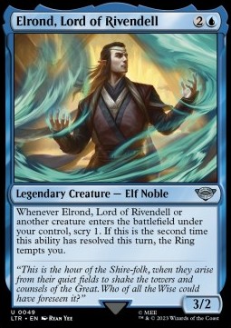 Single Magic The Gathering Elrond, Lord of Rive (049 The Lord of the Rings)