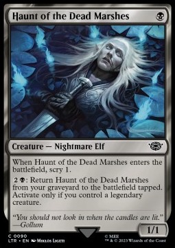 Single Magic The Gathering Haunt of the Dead Marshes ( LTR-090) - English