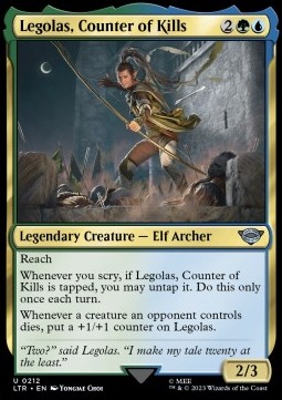 Single Magic The Gathering Legolas, Counter of  (212 The Lord of the Rings)