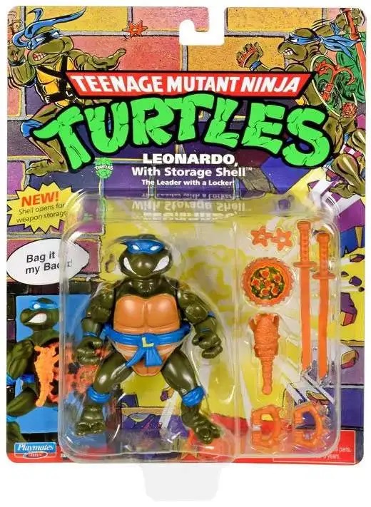 Teenage Mutant Ninja Turtles Action Figure Leonardo With Storage Shell 10cm