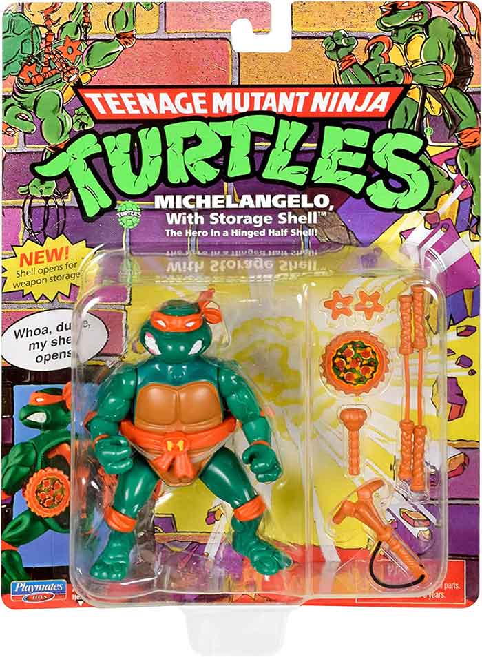 Teenage Mutant Ninja Turtles Action Figure Michelangelo With Storage Shell