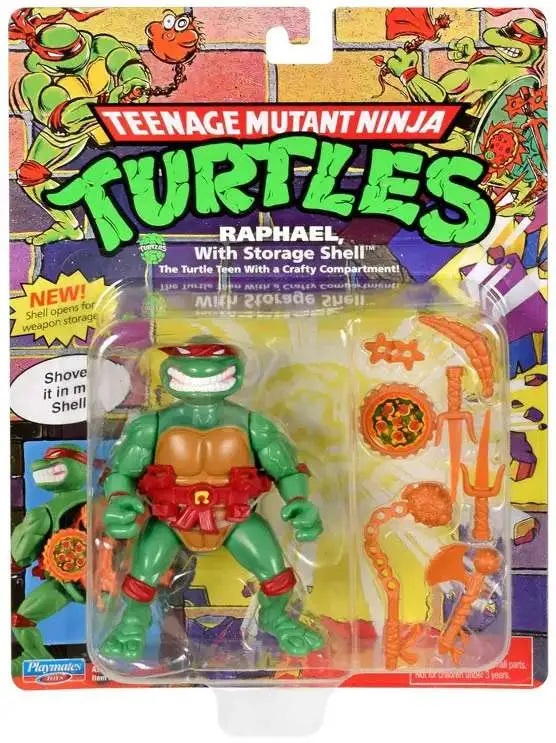 Teenage Mutant Ninja Turtles Action Figure Raphael With Storage Shell 10 cm