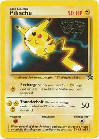 Single Pokémon Pikachu (WP 4) The First Movie Stamp - English