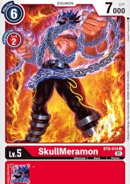 Single Digimon SkullMeramon (BT8-014) - English