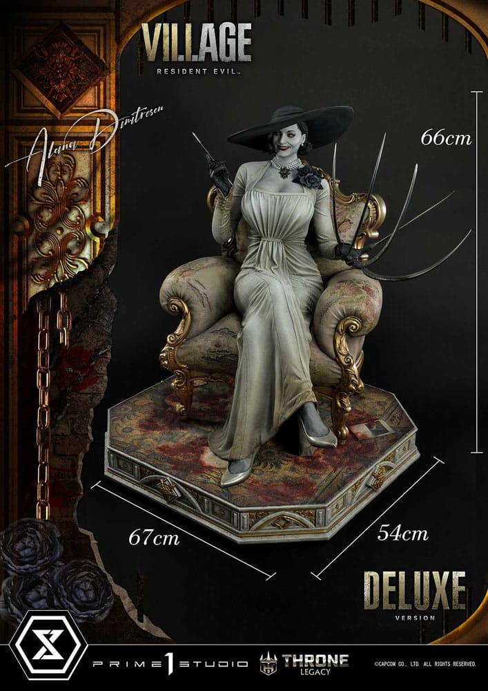 Resident Evil Village Statue 1/4 Alcina Dimitrescu Deluxe Bonus Version