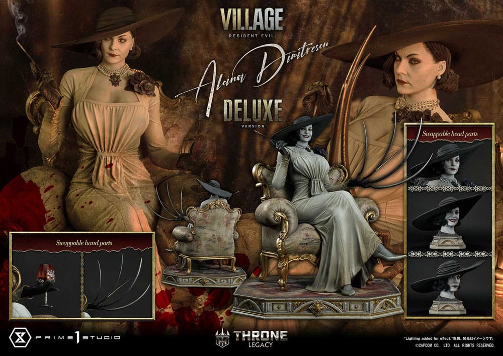 Resident Evil Village Statue 1/4 Alcina Dimitrescu Deluxe Version 66 cm