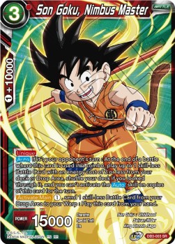 Single Dragon Ball Son Goku, Nimbus Master (V.1 - Super Rare) (DB3-003 SR)