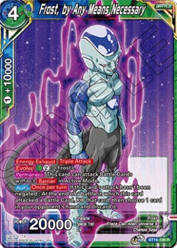 Single Dragon Ball Frost, by Any Means Necessary (BT16-136 R) Foil - EN