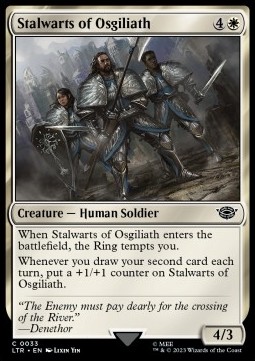 Single Magic The Gathering Stalwarts of Osgiliath (LTR-033) - English