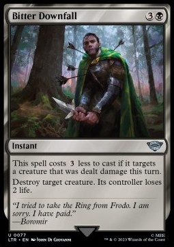 Single Magic The Gathering Bitter Downfall (077 The Lord of the Rings)