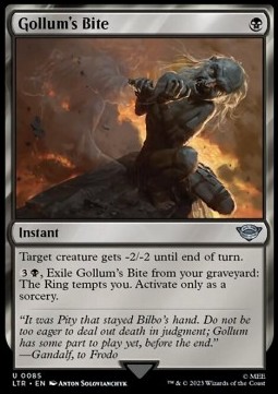 Single Magic The Gathering Gollum's Bite (085 The Lord of the Rings)