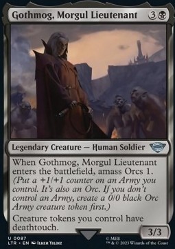 Single Magic The Gathering Gothmog, Morgul Lieu (087 The Lord of the Rings)